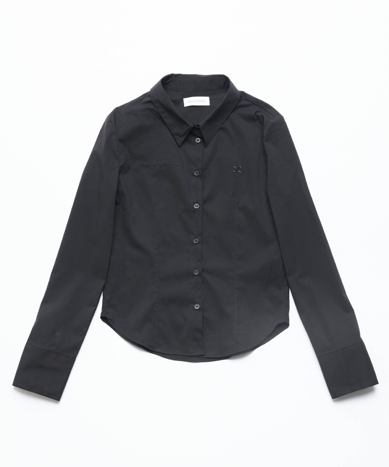 에슬릿 슬림 셔츠 (블랙)